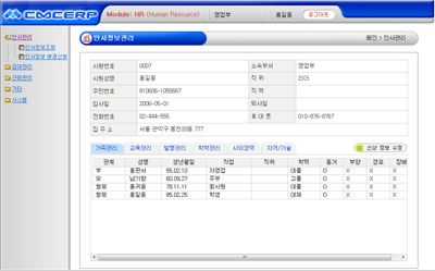 CMC-HRM 직원용 웹시스템